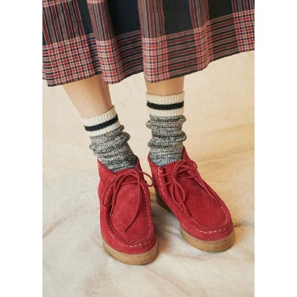 The Great. The Trooper Red Valentine Suede shoes sz 7.5 - Picture 8 of 8